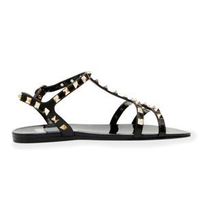 Valentino Rockstud PVC Gladiator Sandals Size 11